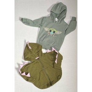 2 Piece 18m Girl Hoodies Star wars and Dinosaur